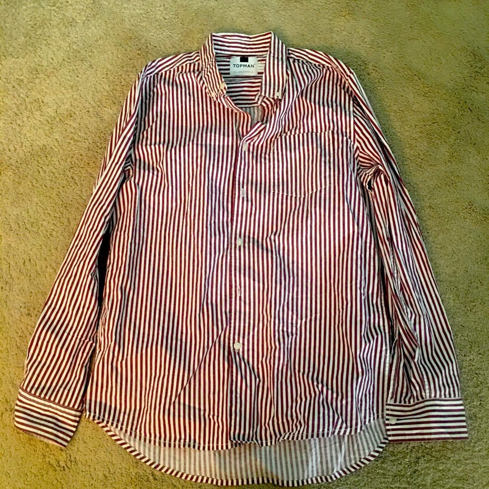 Topman stripped button up. Barely worn.